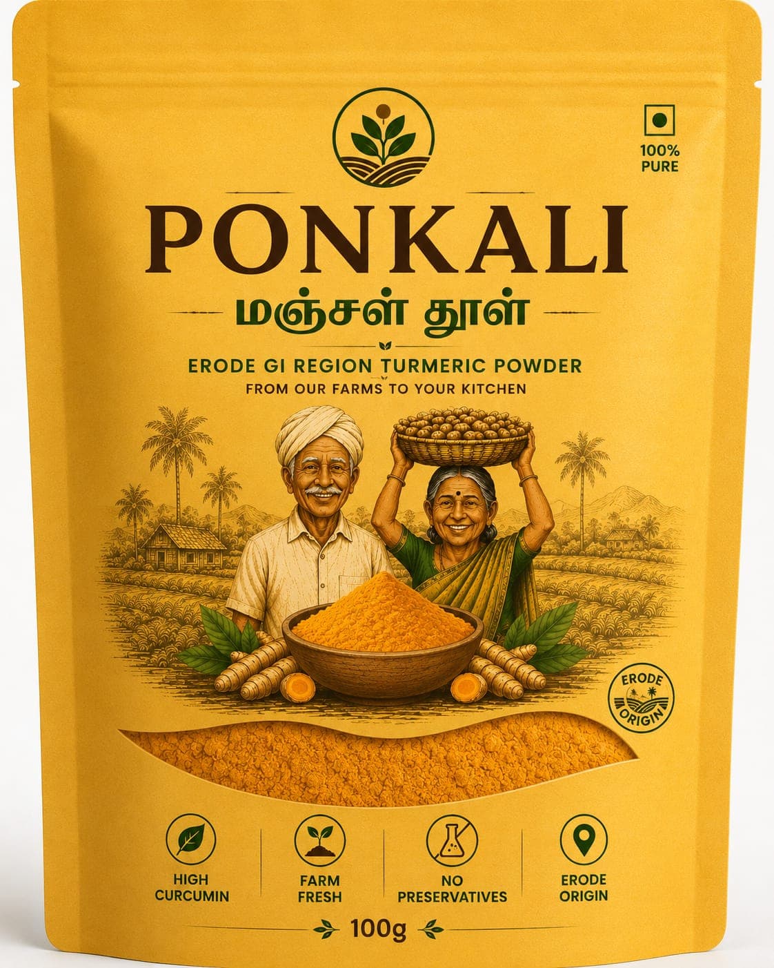 Ponkali Erode Turmeric Powder